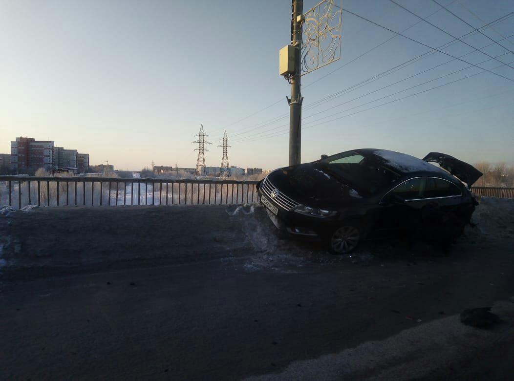 В Северодвинске произошло массовое ДТП на мосту